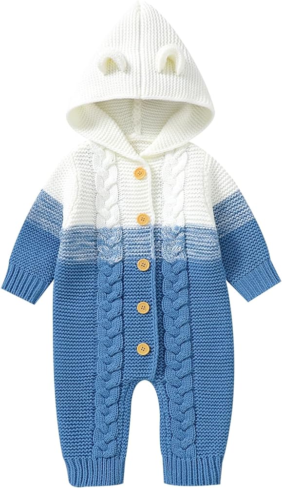 Premium Baby Knitted Romper - Imported