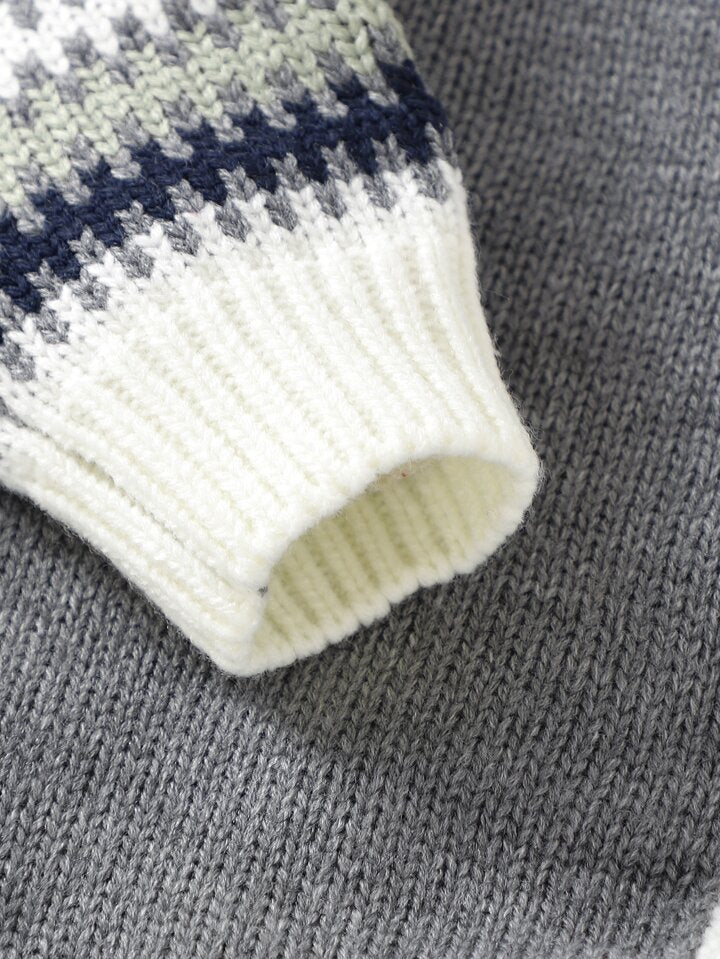 Premium Baby Wool Romper - Pattern Theme - IMPORTED