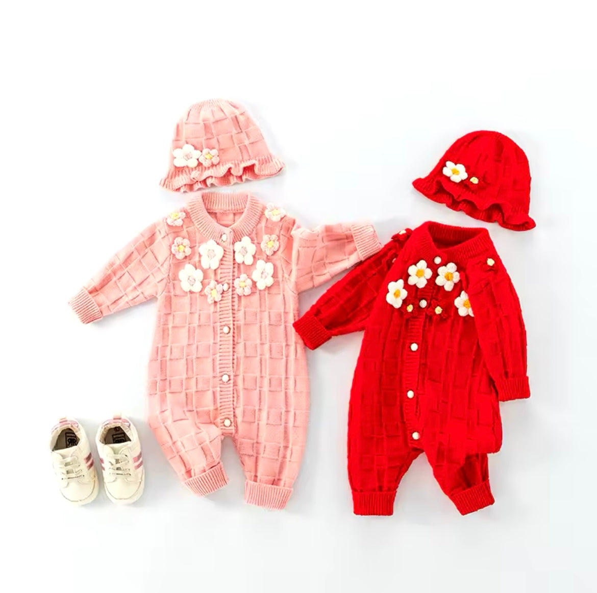 Premium Baby Wool Floral Romper- IMPORTED
