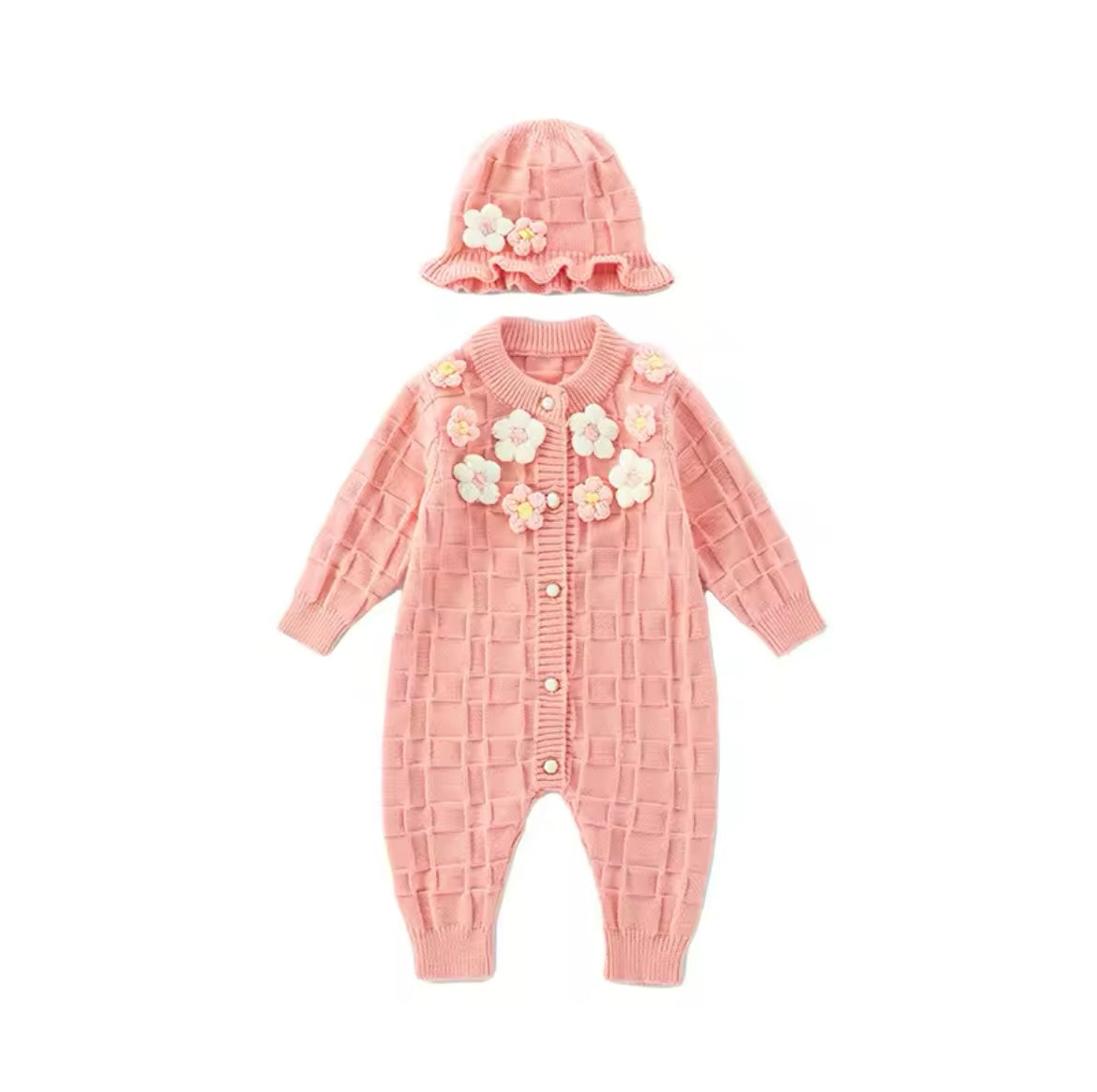 Premium Baby Wool Floral Romper- IMPORTED