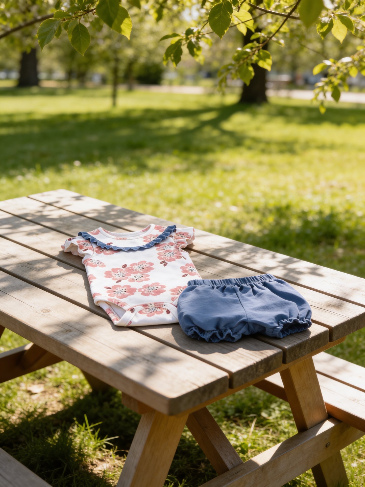 Baby Floral Bodysuit Set- IMPORTED