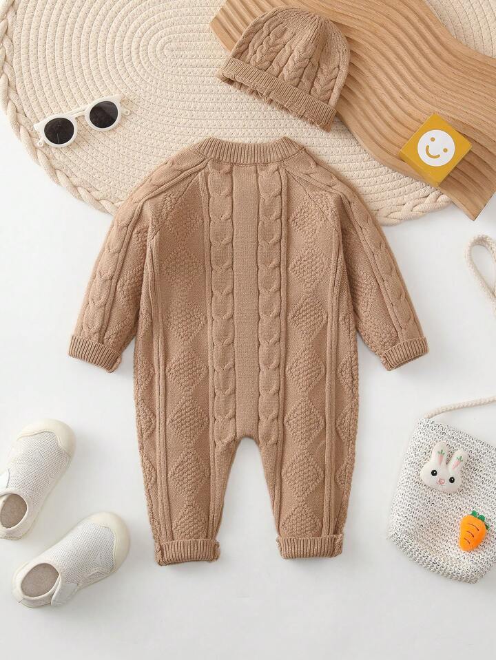 Premium Baby Wool Romper with 3D Separate Bear studs- IMPORTED