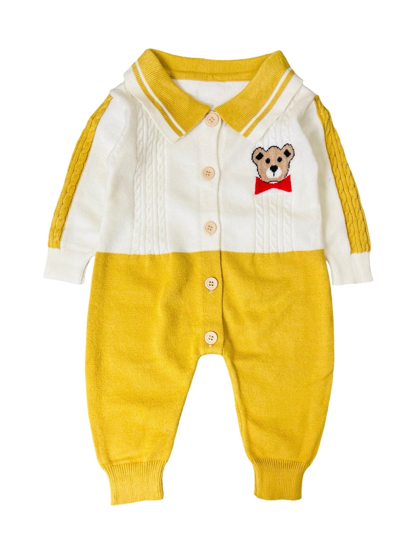 Premium Baby Wool Romper- Bear Theme