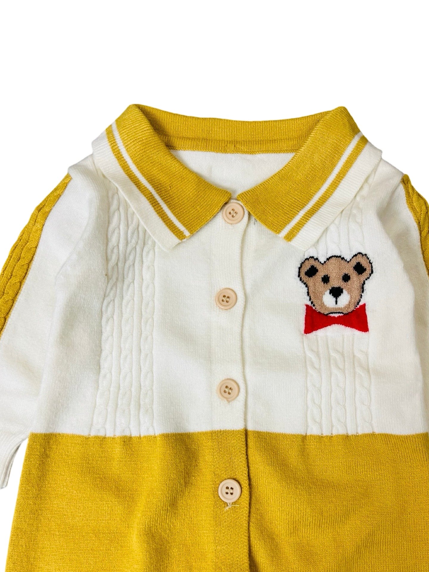Premium Baby Wool Romper- Bear Theme