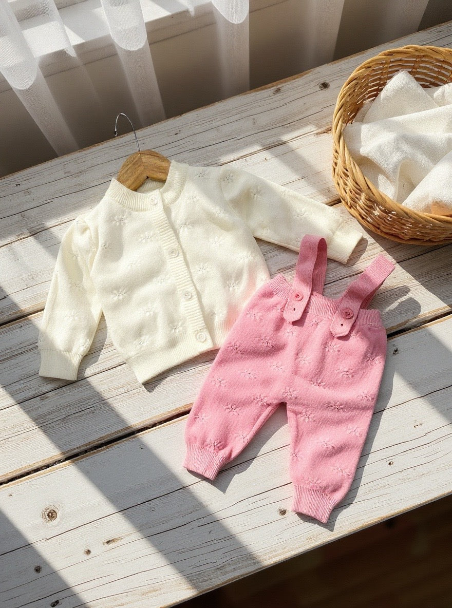 Baby Wool Dungaree - 2 Piece - IMPORTED