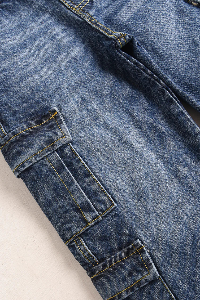 Baby Cargo Denim Blue