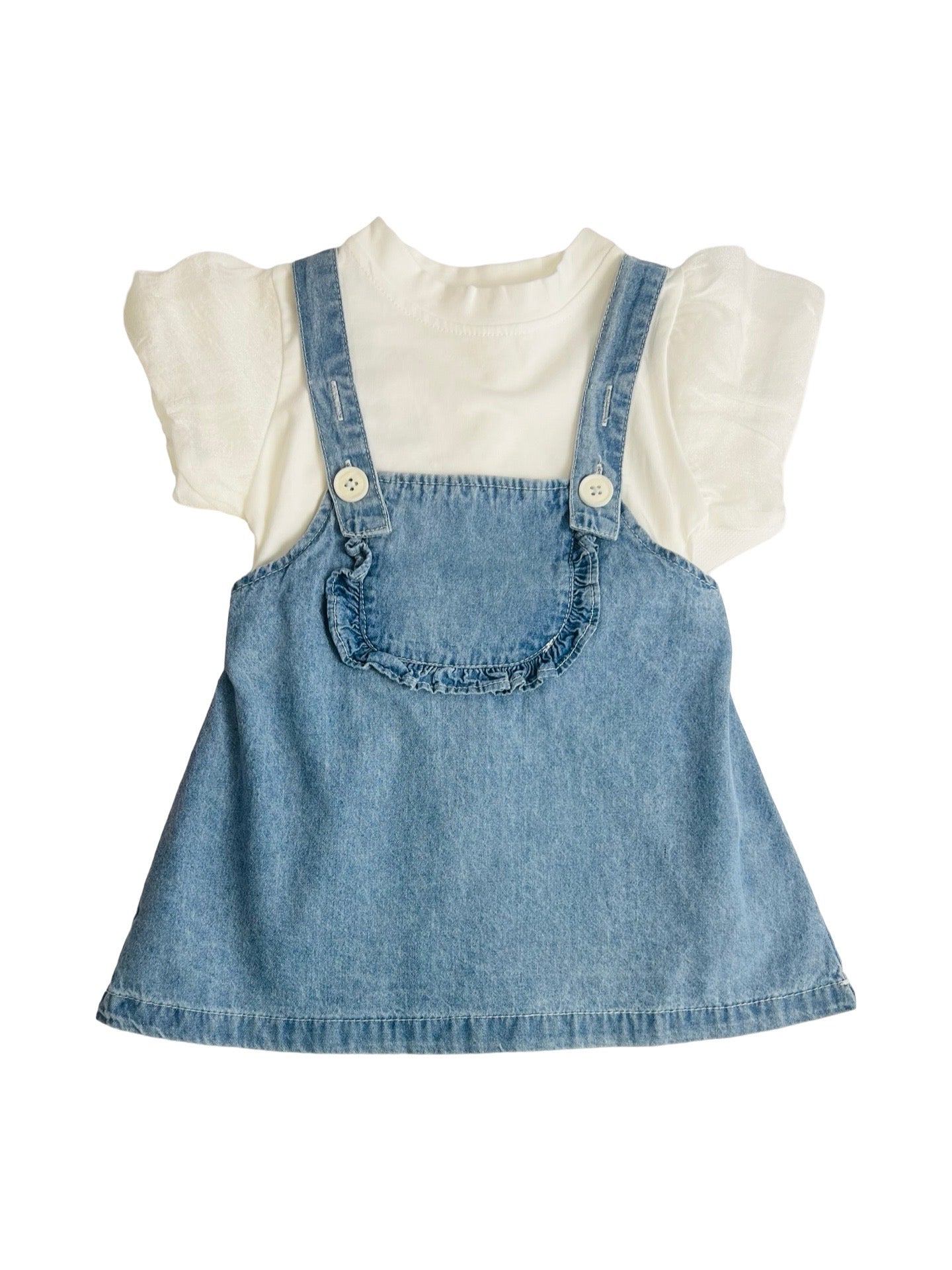 2 Piece Cotton Set - Denim Light Blue