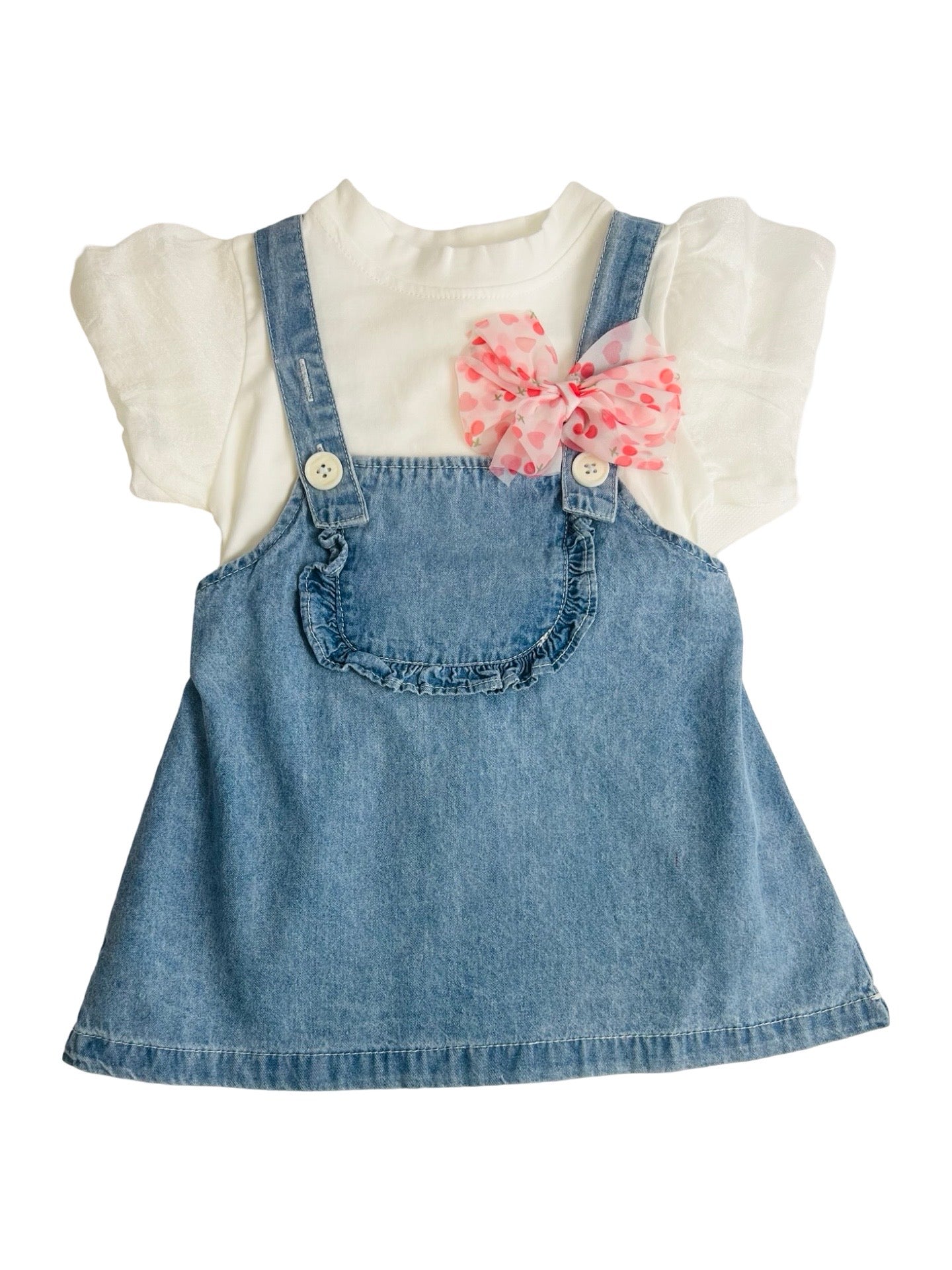 2 Piece Cotton Set - Denim Light Blue