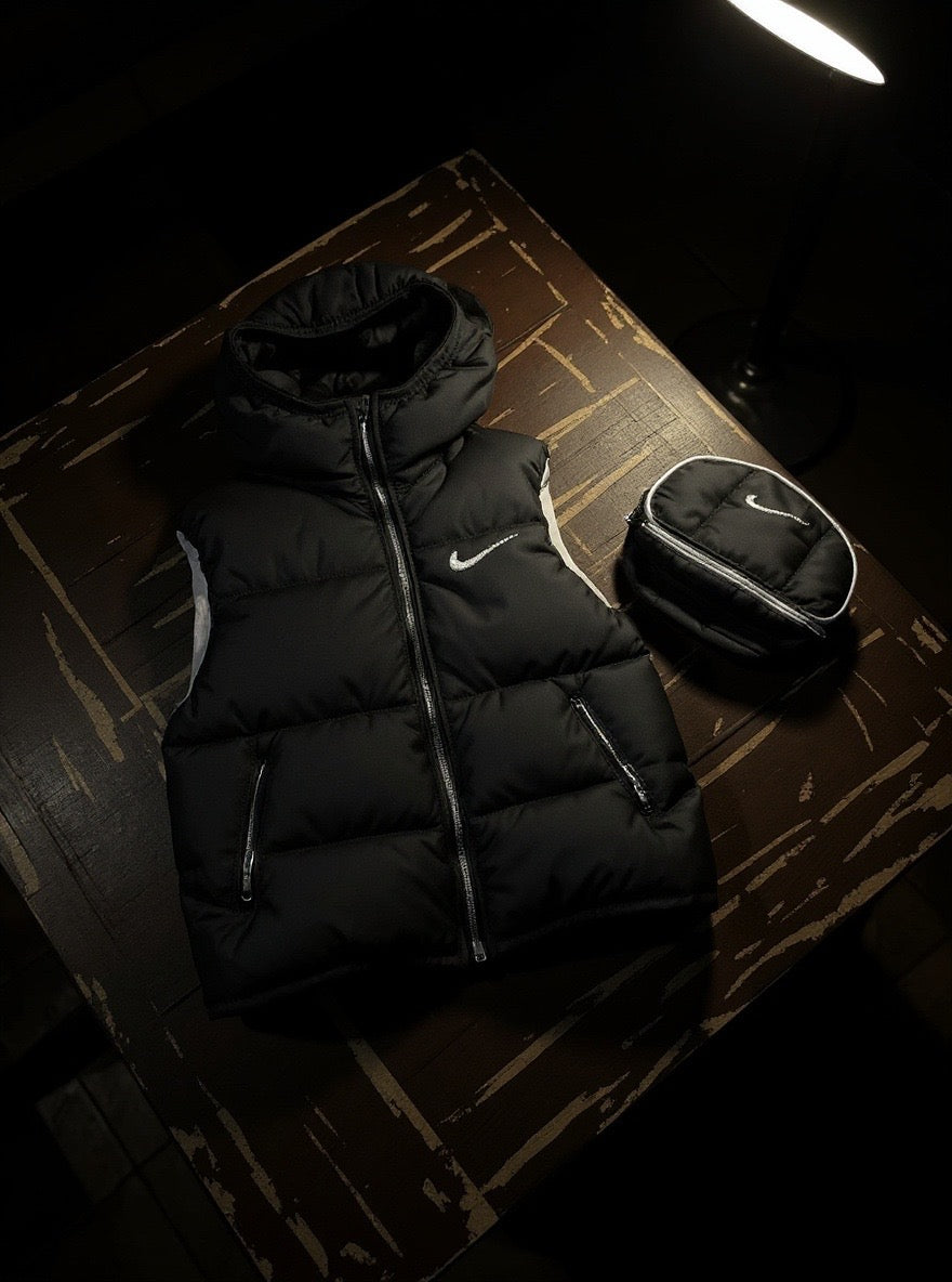 Baby Half Sleeves Puffer Jacket With Bag - IMPORTED