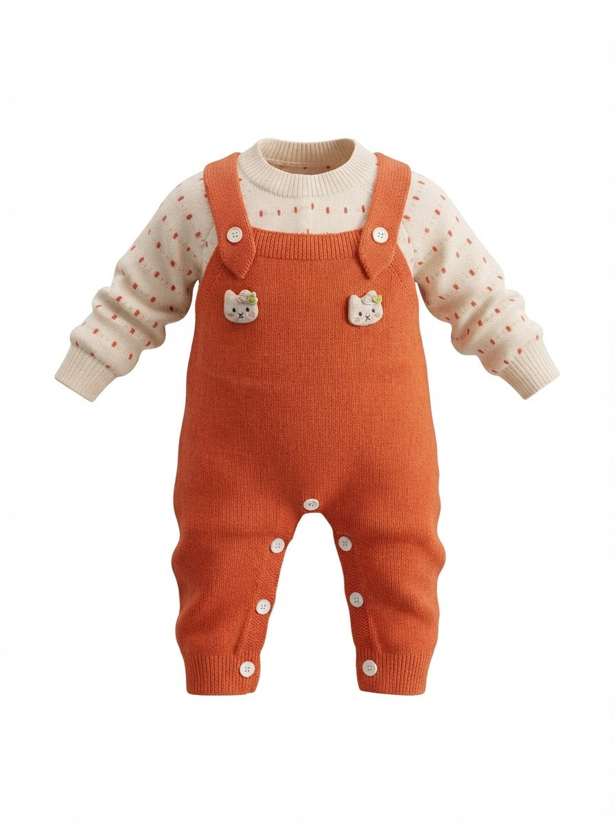 Baby Wool Romper - 2PC SET- IMPORTED