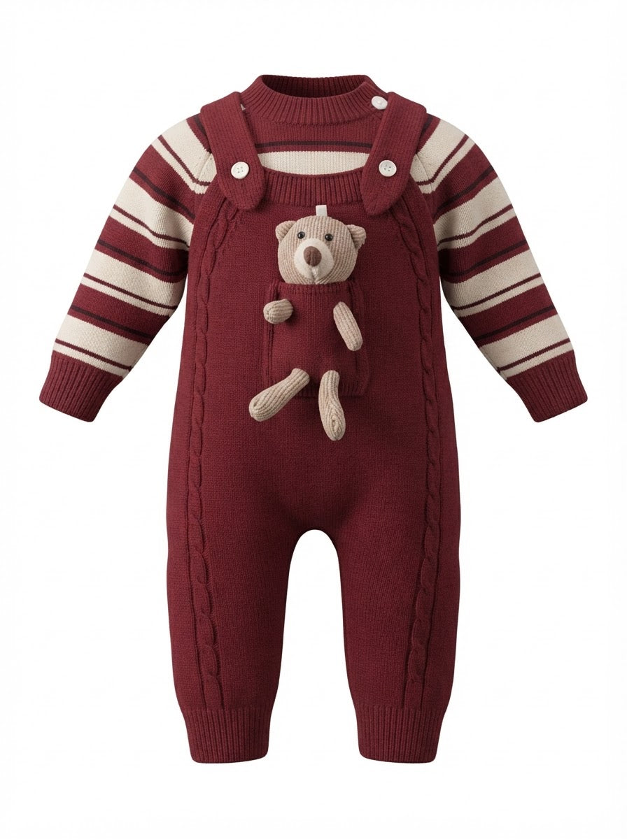 Premium Baby Wool Romper - 2PC SET- IMPORTED