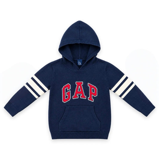 Baby Hooded Sweater- Blue - IMPORTED