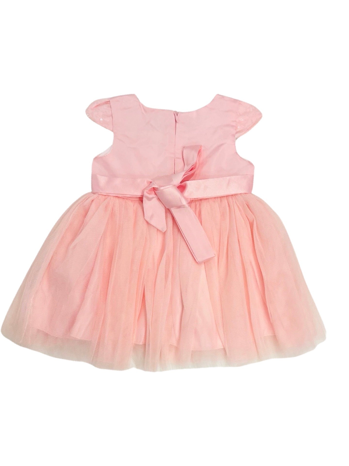 Baby Frock - Pink Tie Theme- IMPORTED