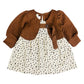 Baby Floral Frock with WaistCoat- IMPORTED