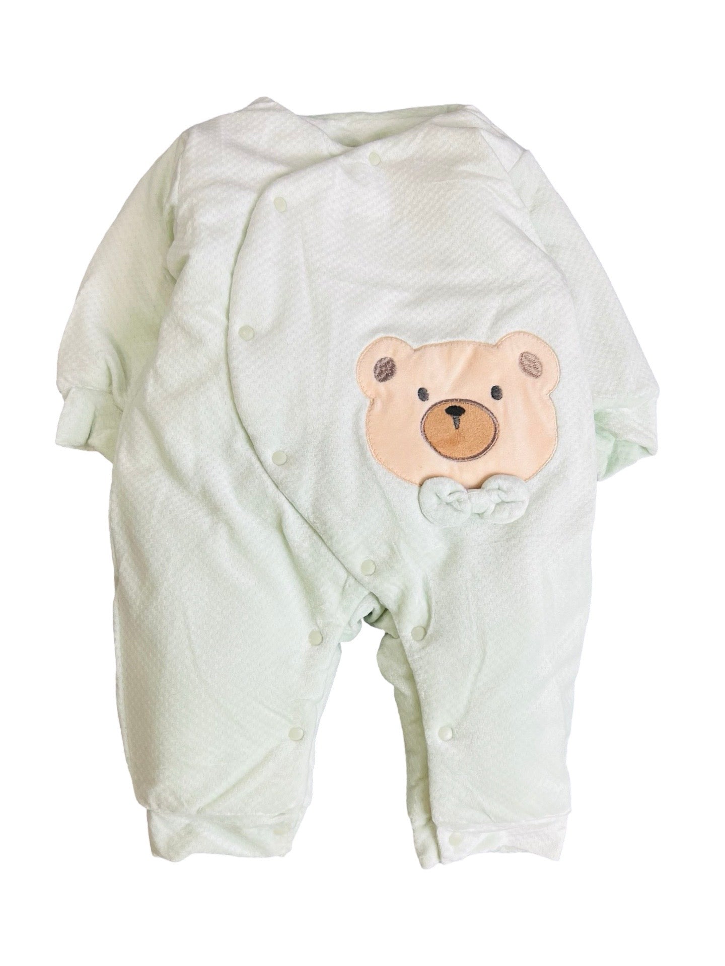 Baby Bear Face Theme Puffer Romper- IMPORTED