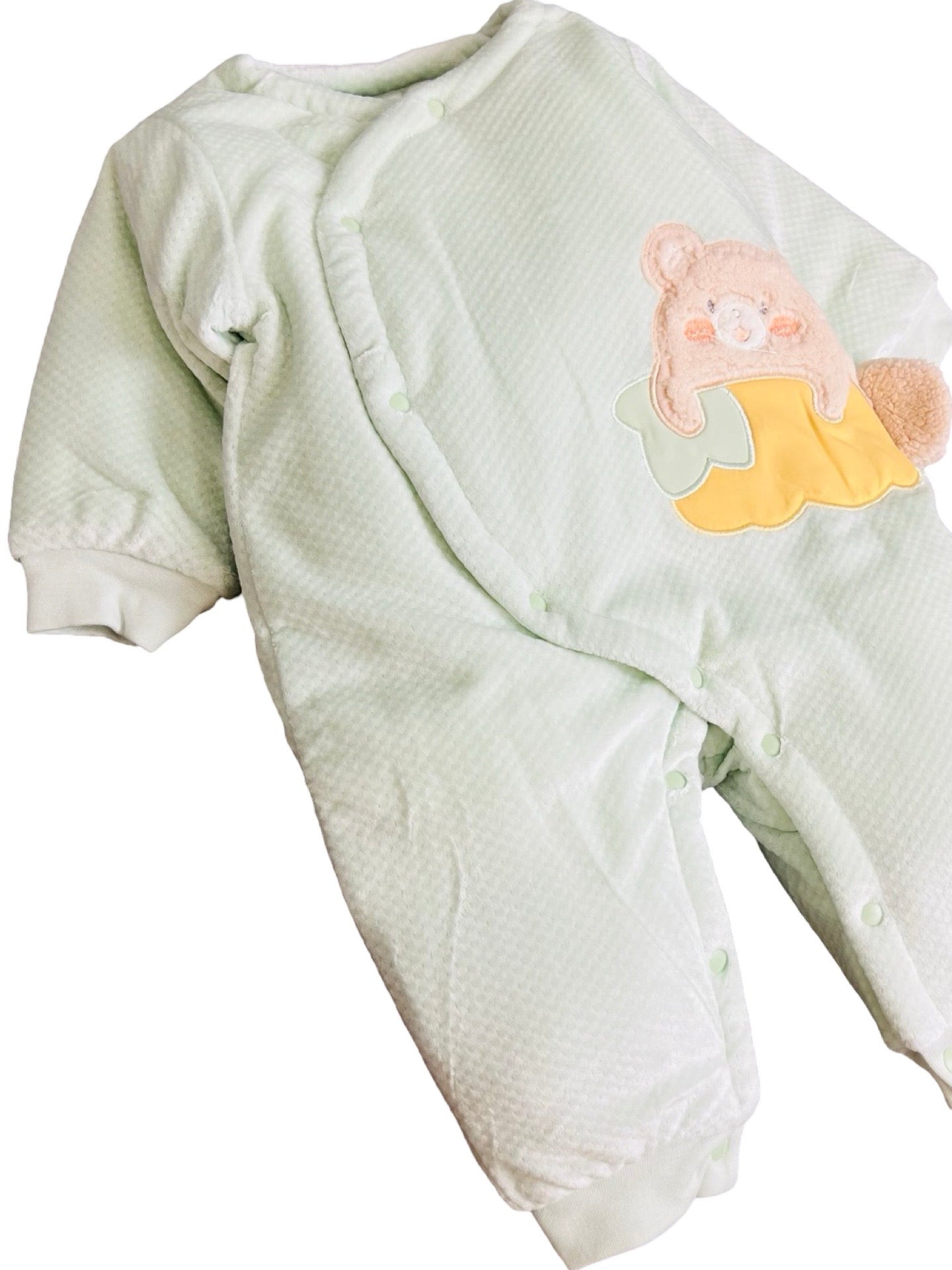 Baby Bear Face Theme Puffer Romper - IMPORTED