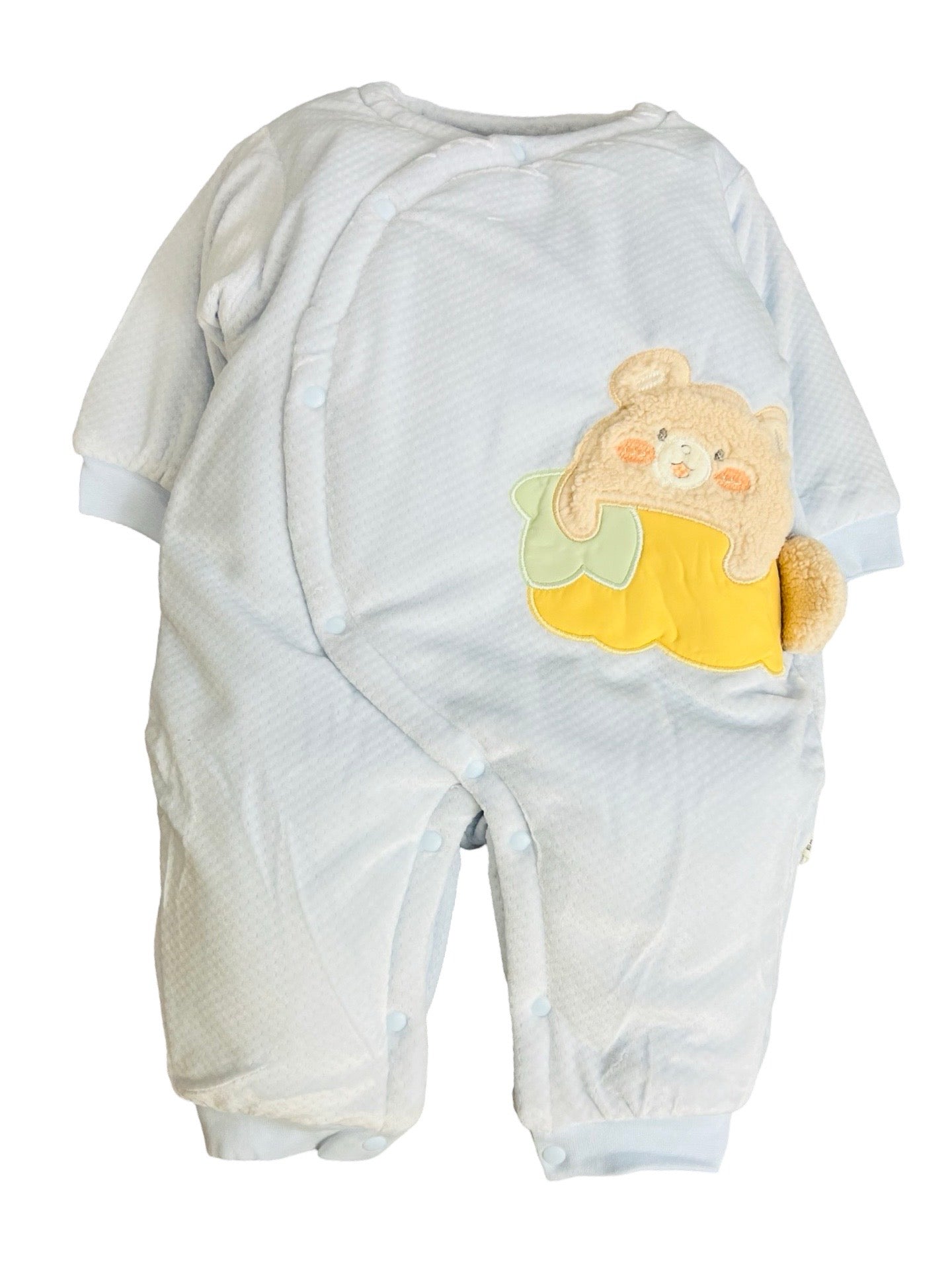 Baby Bear Face Theme Puffer Romper - IMPORTED