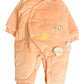 Baby Bear Puffer Romper with Bib - Imported