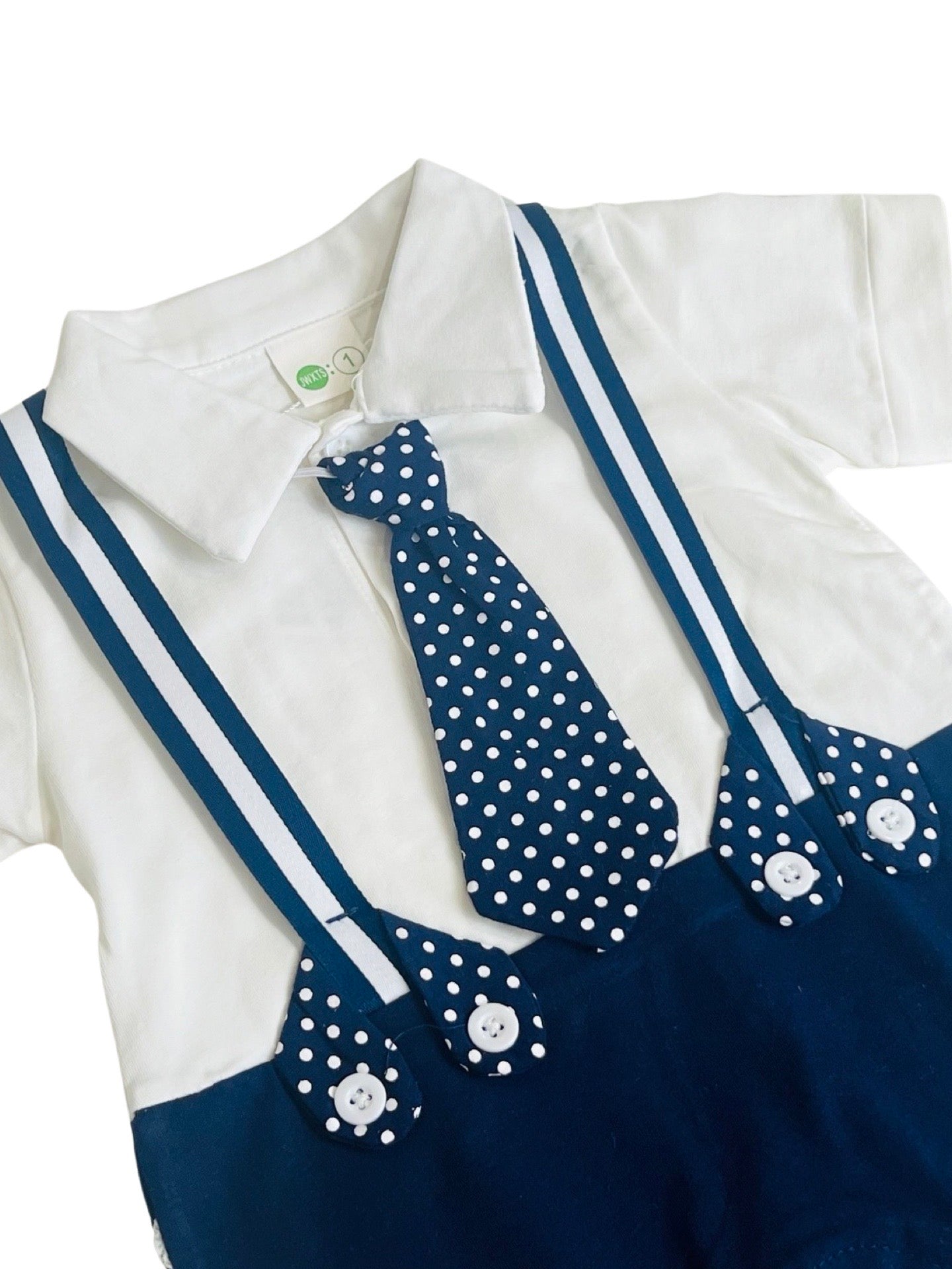 Baby Gallace Style Romper with Tie - IMPORTED