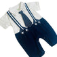 Baby Gallace Style Romper with Tie - IMPORTED