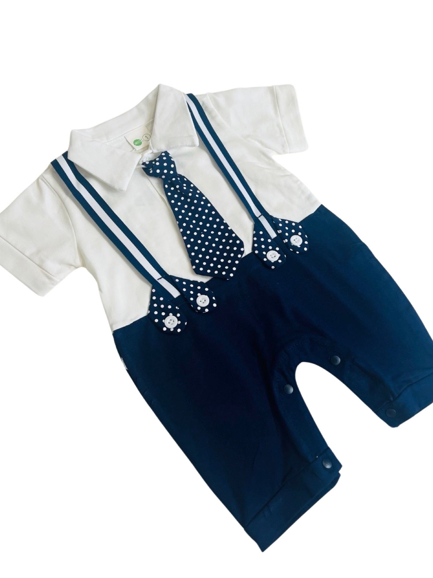 Baby Gallace Style Romper with Tie - IMPORTED