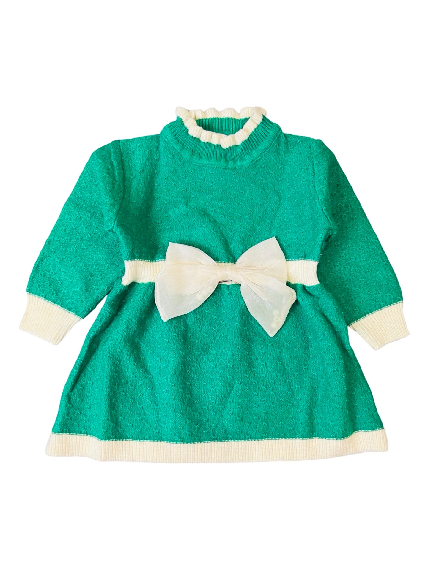 Premium Baby Wool Frock - Tie Theme- IMPORTED