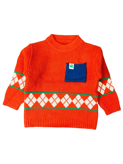 Baby Pattern Theme Sweater - IMPORTED