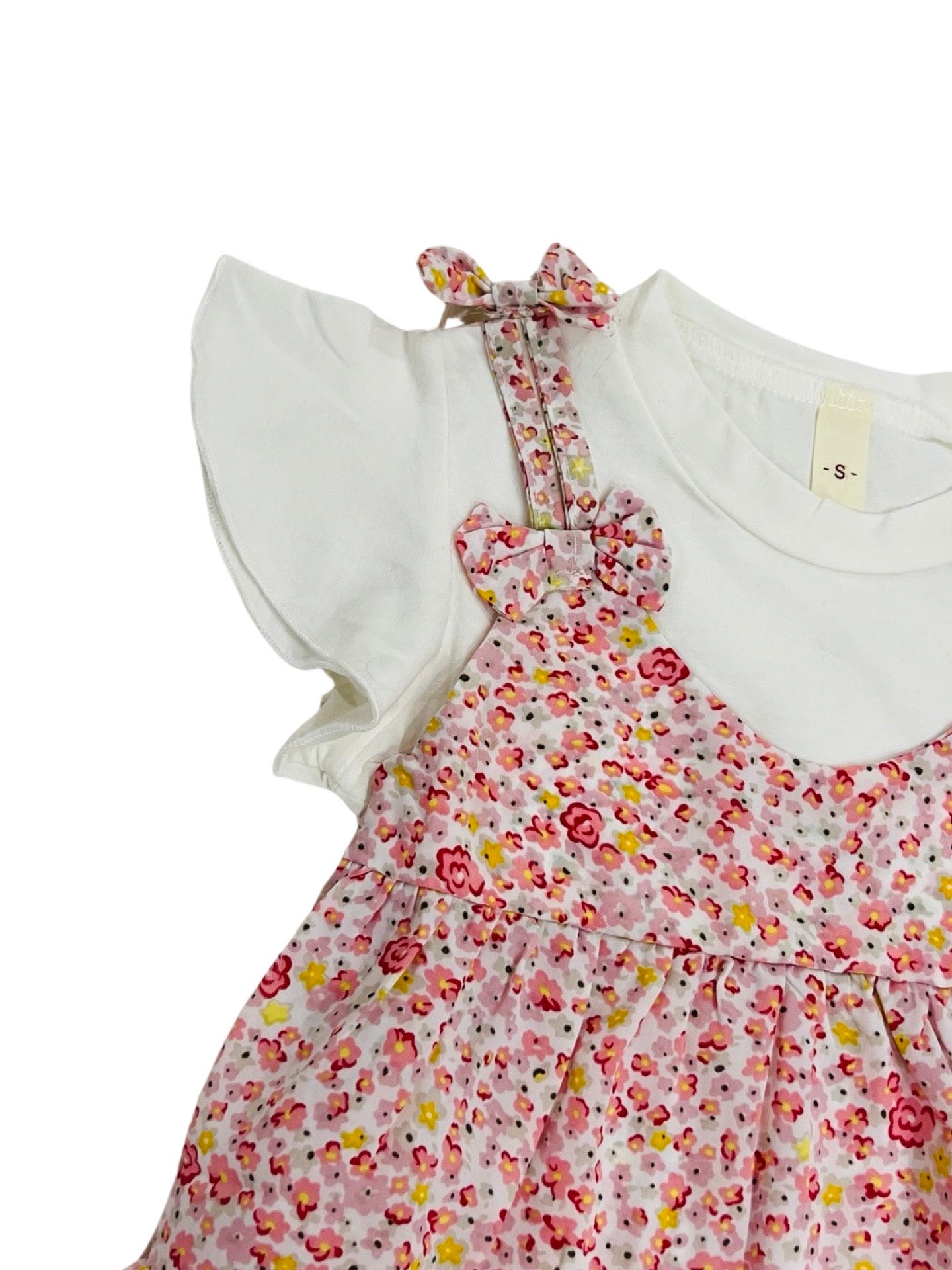 Baby Floral Tie Theme Frock- IMPORTED