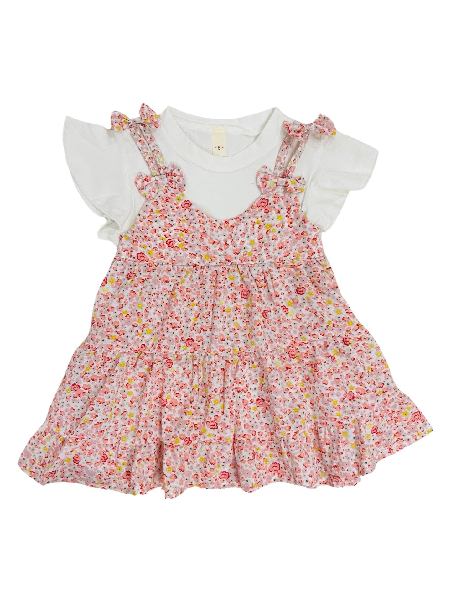 Baby Floral Tie Theme Frock- IMPORTED