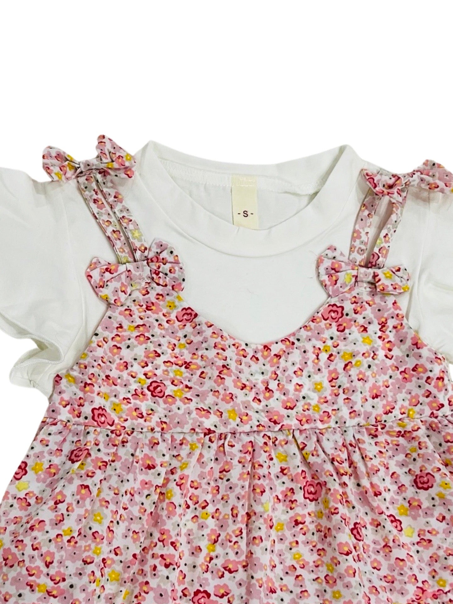 Baby Floral Tie Theme Frock- IMPORTED