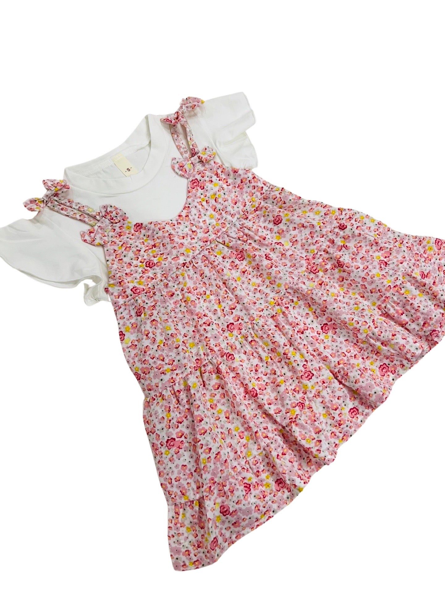 Baby Floral Tie Theme Frock- IMPORTED