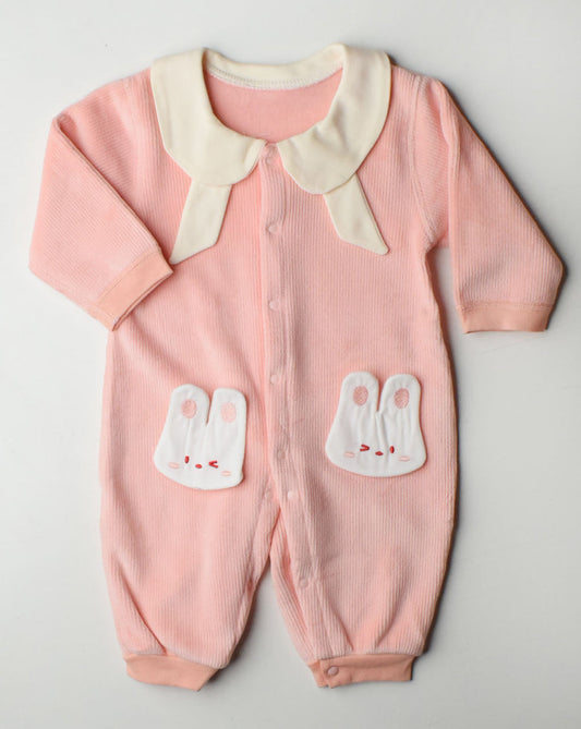 Baby Bunny Fleece Romper- IMPORTED