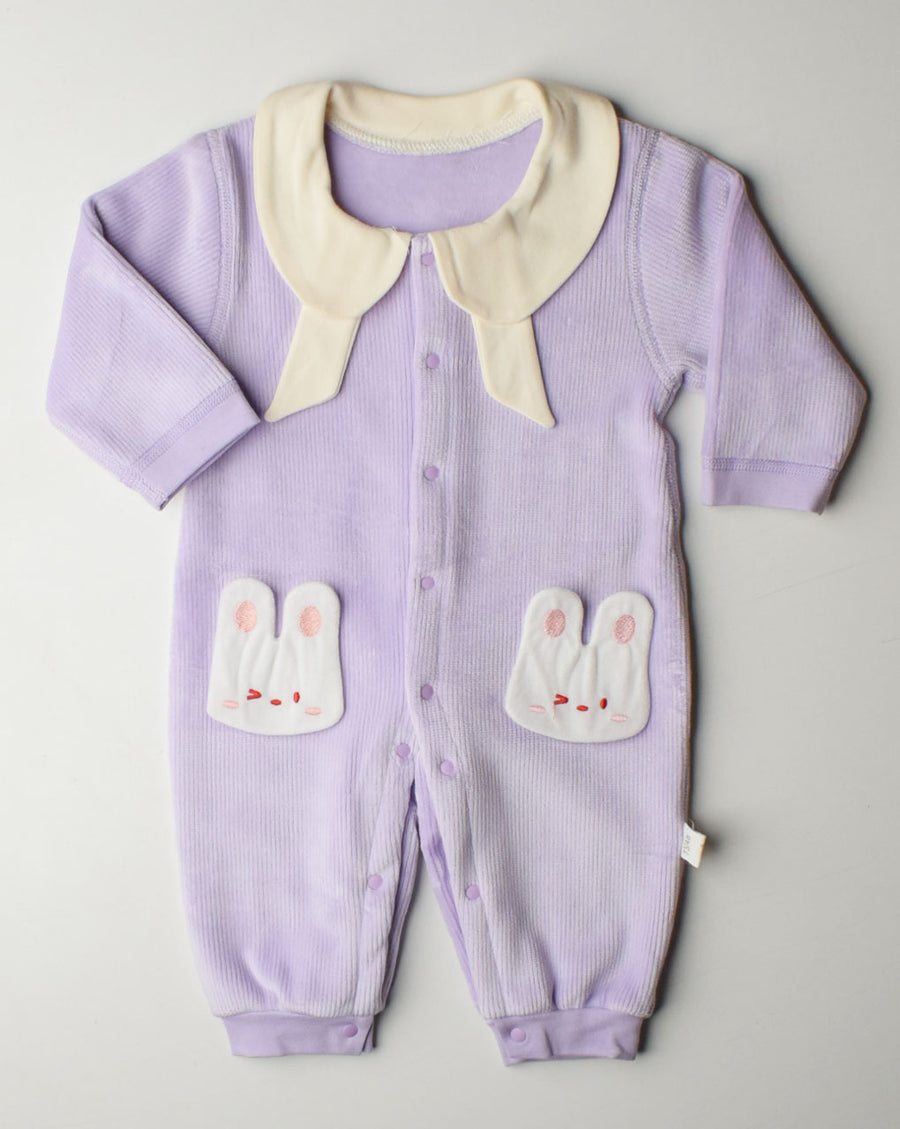 Baby Bunny Fleece Romper- IMPORTED