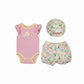 Baby Floral Suit Set 3 Piece- IMPORTED