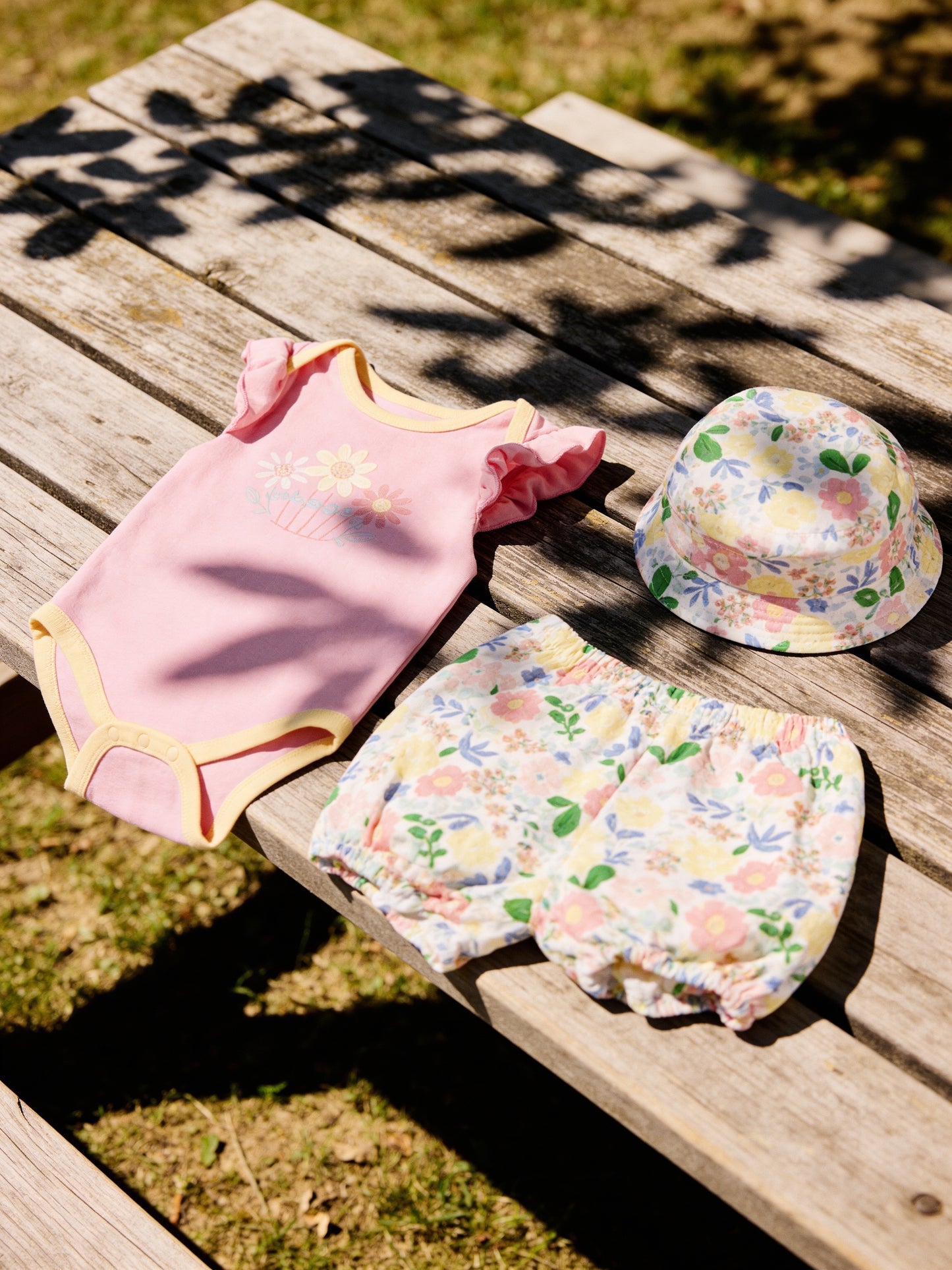 Baby Floral Suit Set 3 Piece- IMPORTED