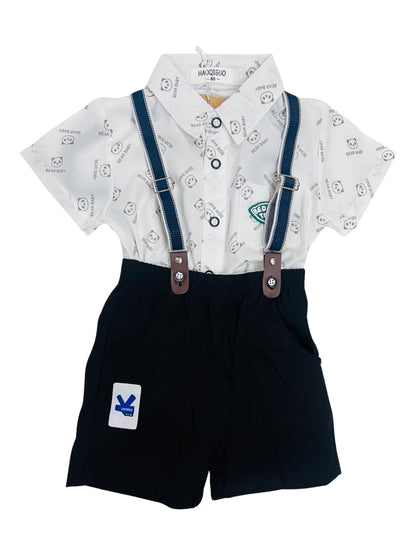 Premium Baby Formal suit Set- Suspender Style - IMPORTED