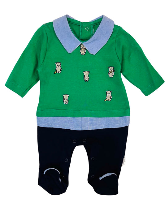 Baby Romper- Green - Imported in Turkey