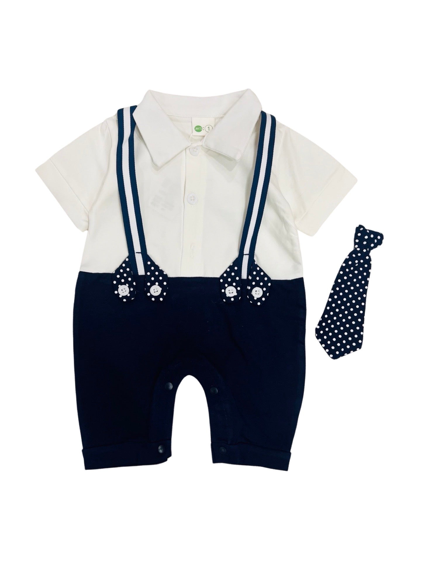 Baby Gallace Style Romper with Tie - IMPORTED