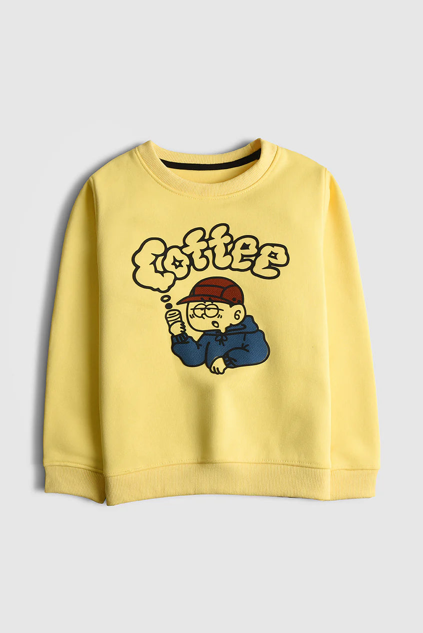 Coffee Mood Fleece Sweatshirt -IMPORTED