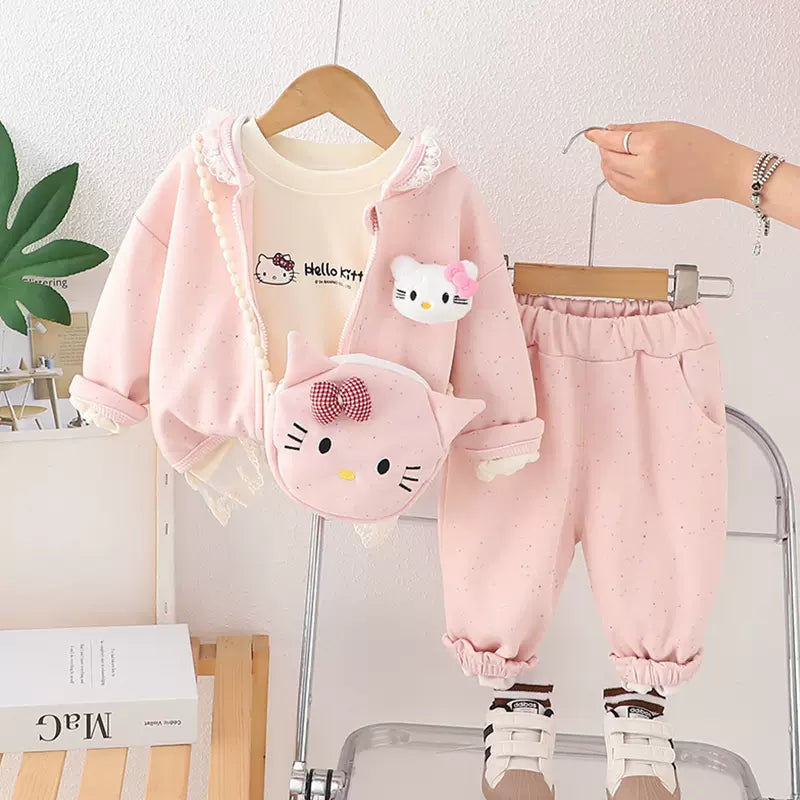 Baby Kitten theme suit Set (4PC)- IMPORTED