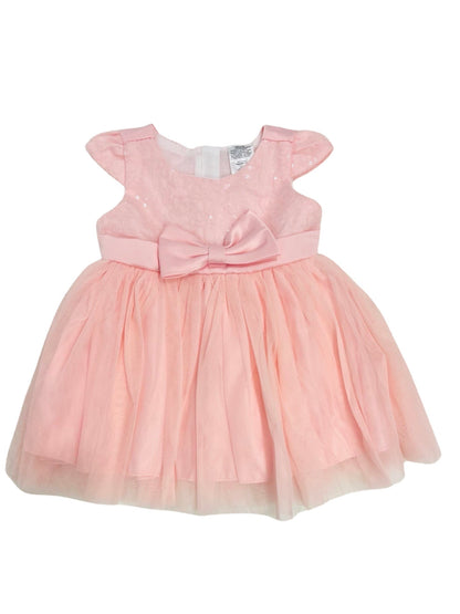 Baby Frock - Pink Tie Theme- IMPORTED