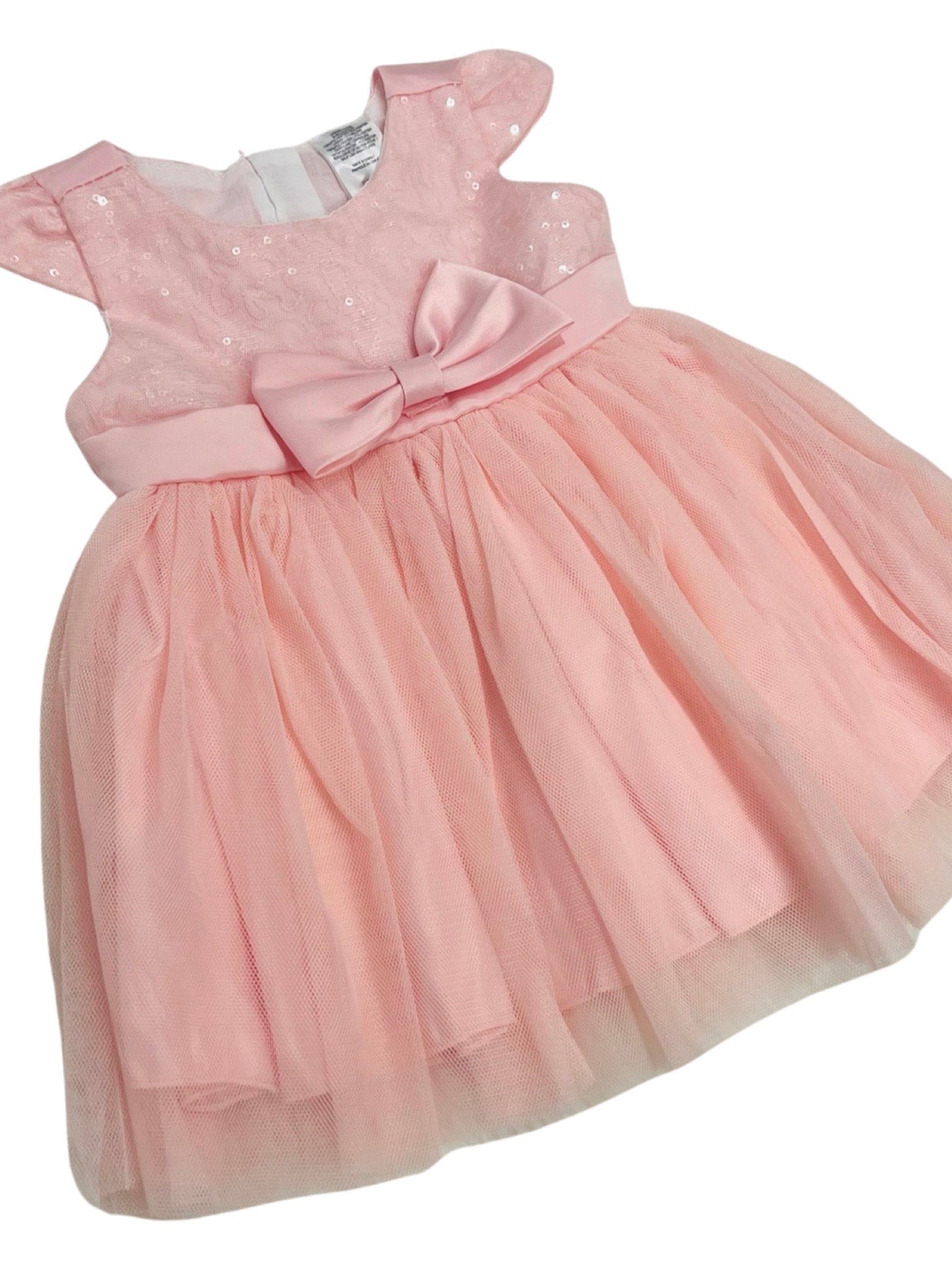 Baby Frock - Pink Tie Theme- IMPORTED