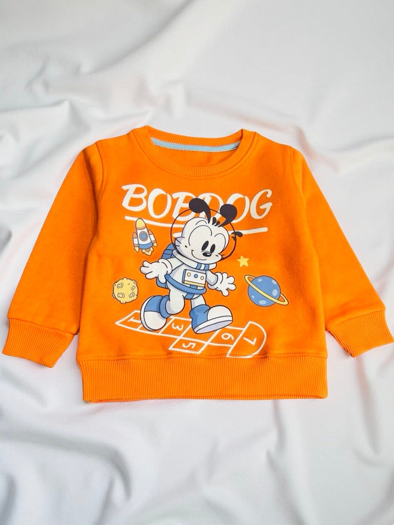 Baby Fleece Sweatshirt BBDOG -ORANGE
