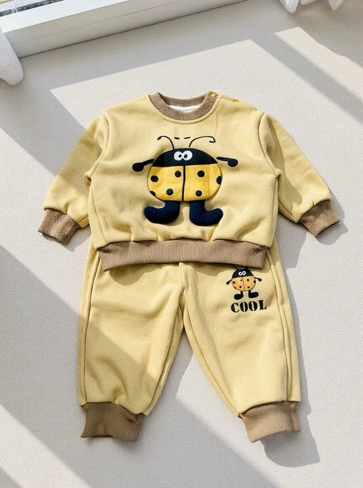 Baby Fleece LadyBug Suit Set- Imported