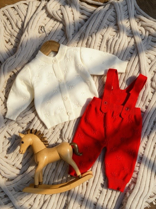 Baby Wool Dungaree - 2 Piece - IMPORTED