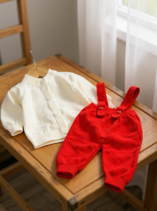 Baby Wool Dungaree - 2 Piece - IMPORTED