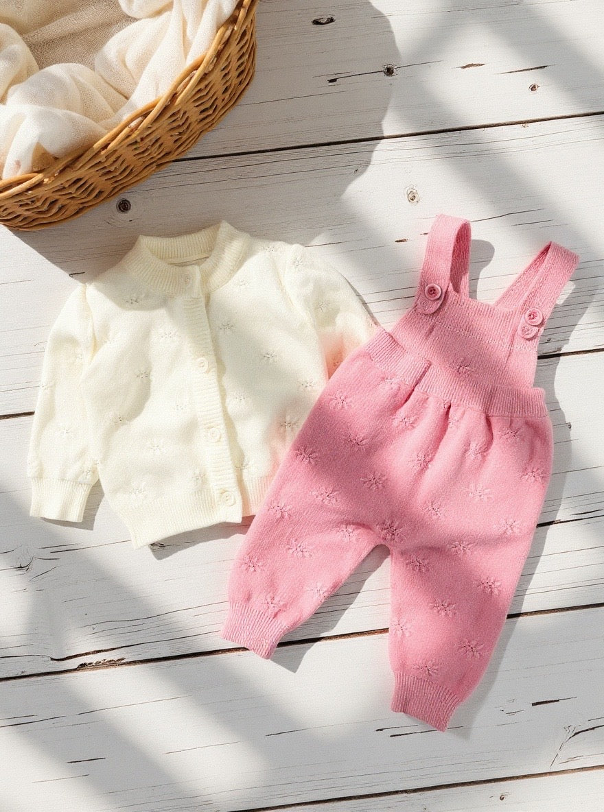 Baby Wool Dungaree - 2 Piece - IMPORTED