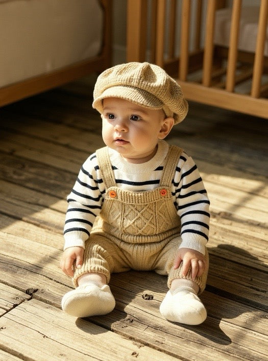 Baby Dungaree With Cap- Imported