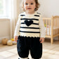 Baby Heart Theme Sweater3 PC Suit Set- IMPORTED