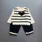 Baby Heart Theme Sweater3 PC Suit Set- IMPORTED
